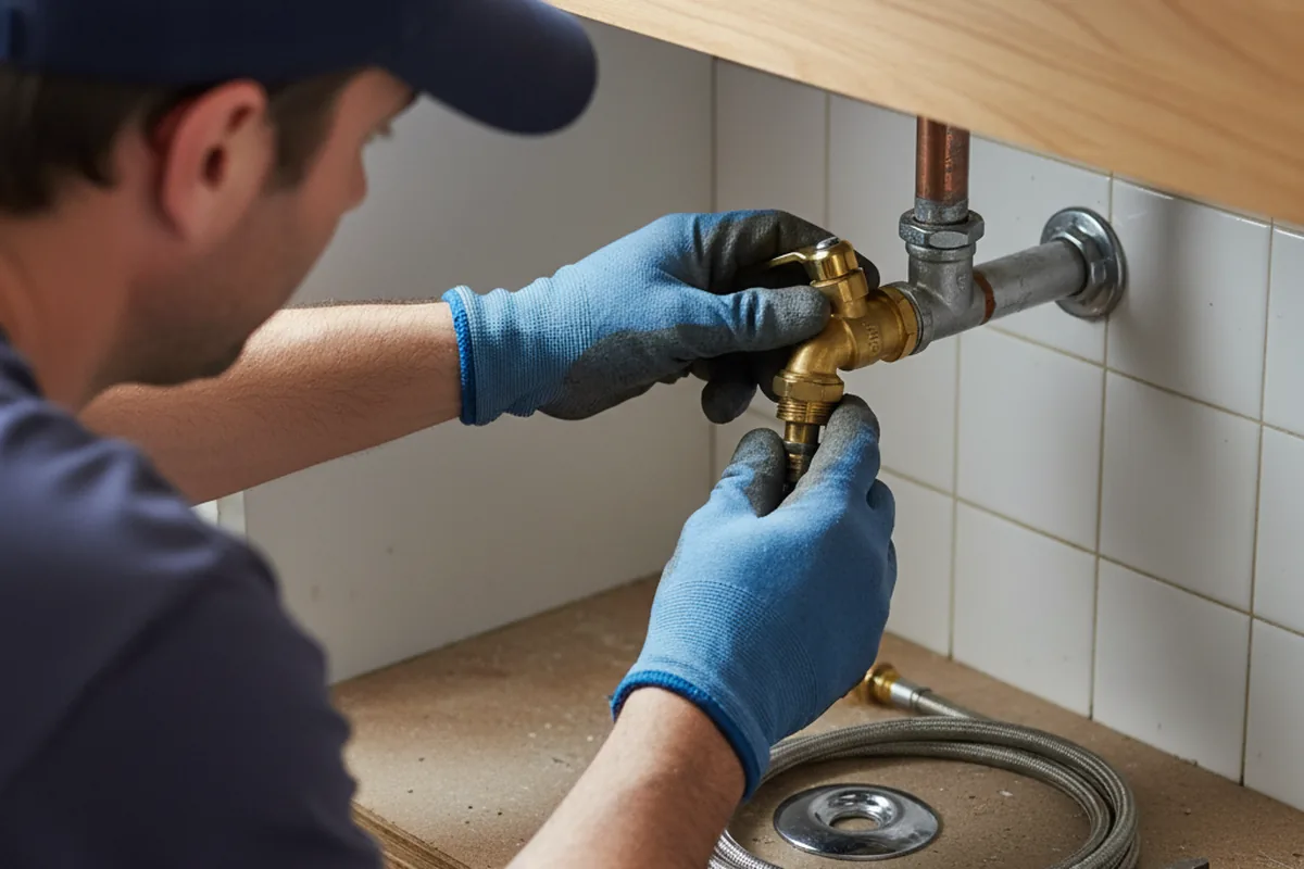 Shutoff valve and fitting work during Faucet and Fixture Repair in Flemingsburg